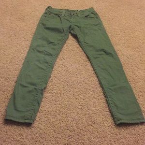 Green jeans